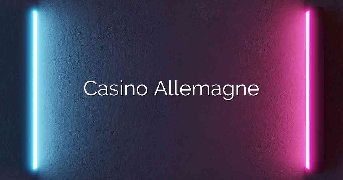 Casino Allemagne